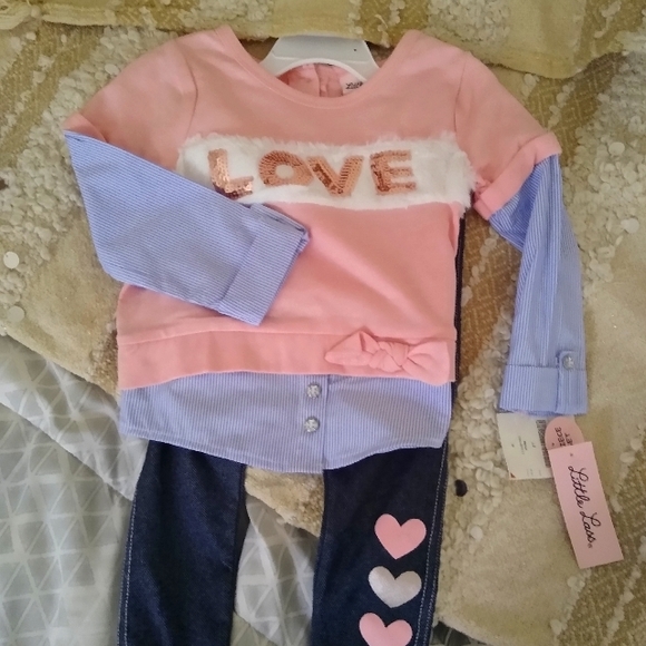 2pc. Little girls pant setπ